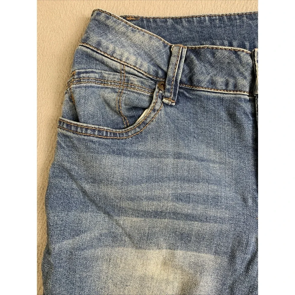 Catherine Malandrino Jeans Women's Size 6 Blue‎ Denim Pants Distressed Knees